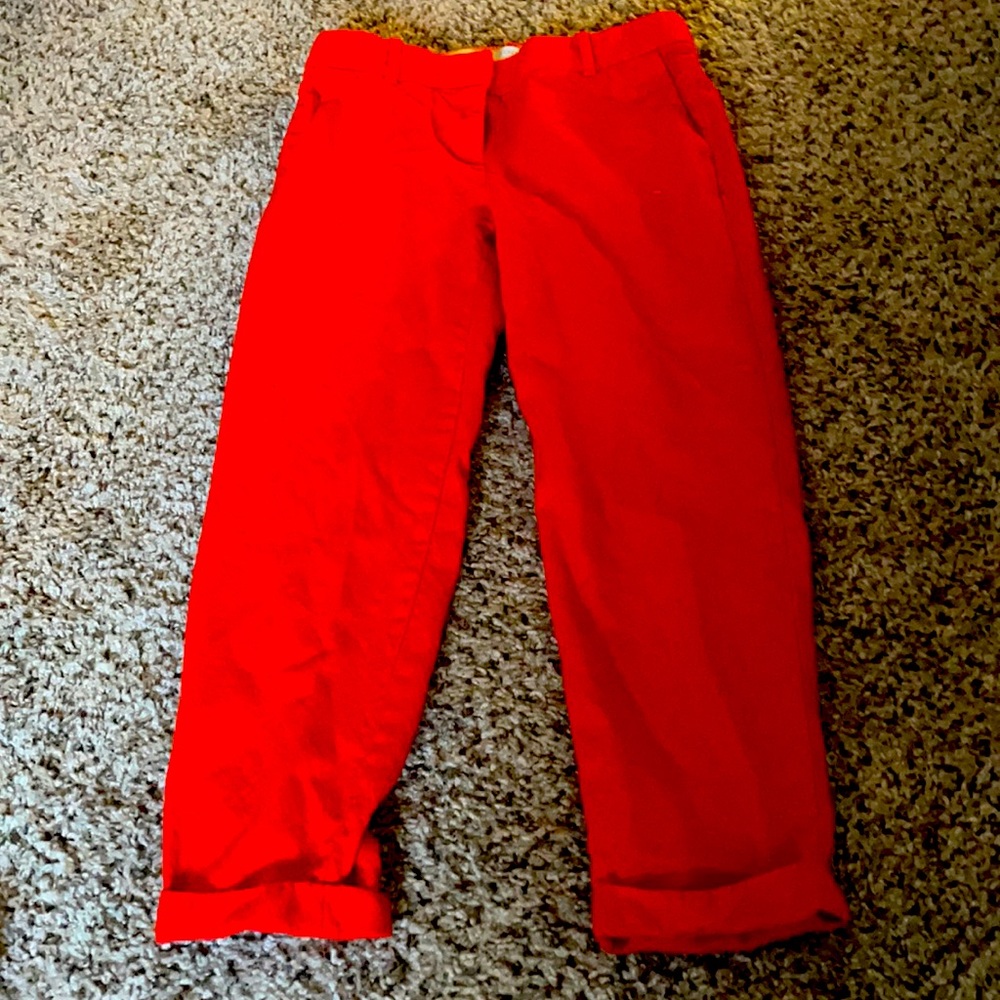 Red dress pants